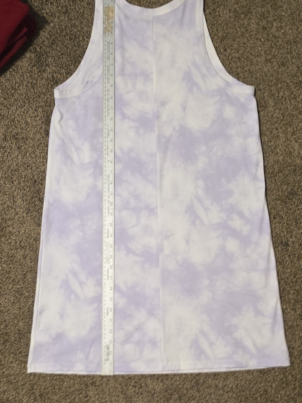 a new day Lavender & White Tie-Dye Tank Dress